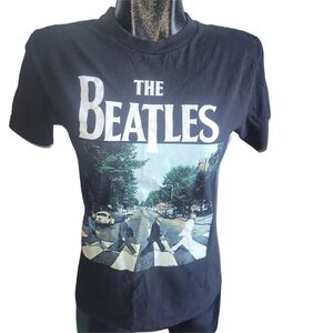 The Beatles Black Graphic T-Shirt S